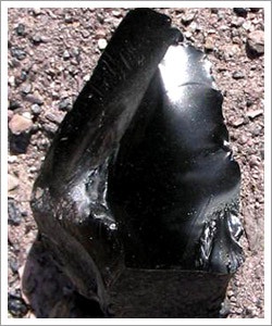 Volcanic glass